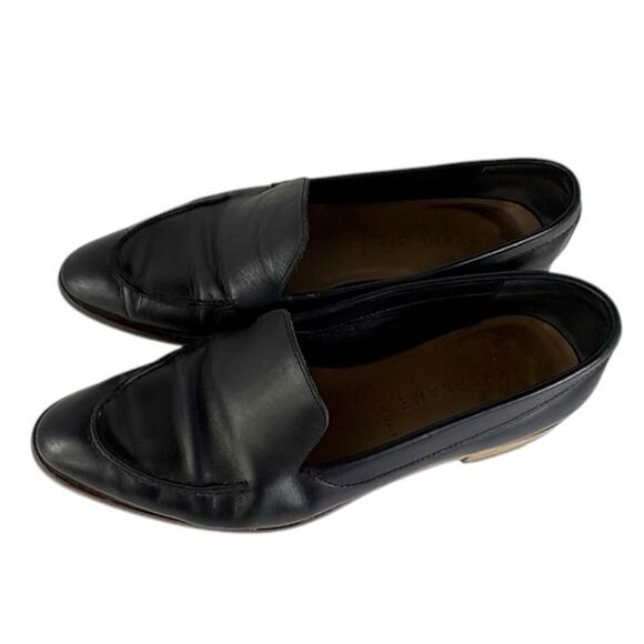 Everlane Black Leather Modern Slip On Classic Loafer Size 8 - Picture 3 of 7